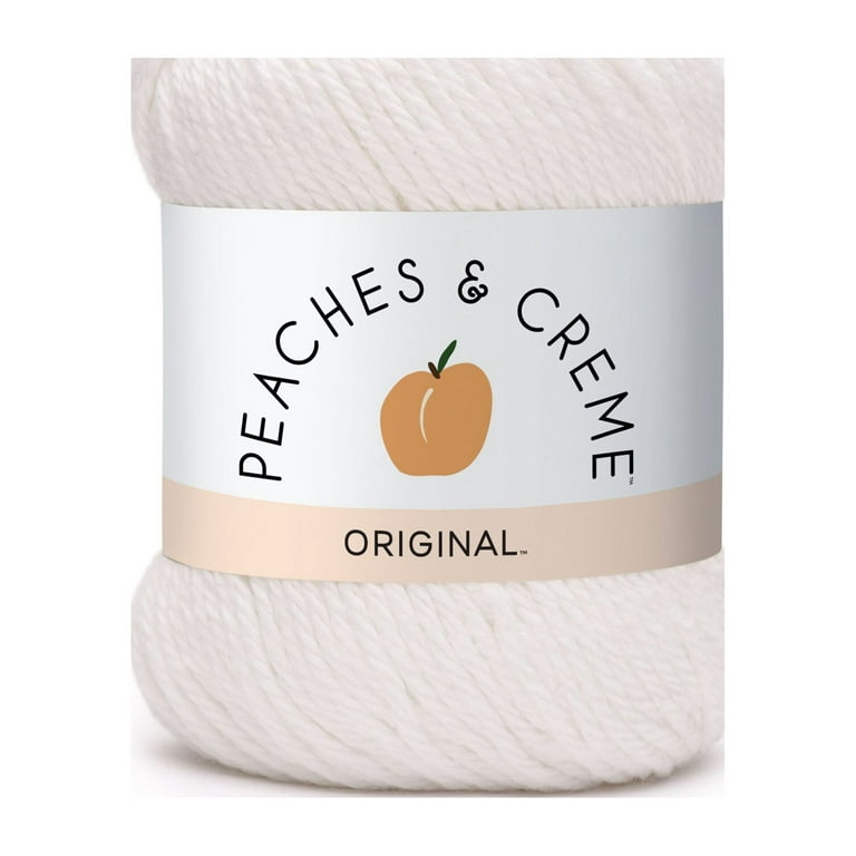 Peaches & Creme (Cream) Cotton Yarn Rosemary 2.5 oz. (Green) : Arts, Crafts  & Sewing 