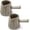 Ceramics, variant on 2 Pack Ceramic Espresso Cups, 6oz (200ml) Dark Brown Espresso Shot Glasses, V-Shaped Spout Ribbed Milk Frothing Cups, Measuring Cup for Coffee, Latte, Cappuccino, - Dishwasher Safe