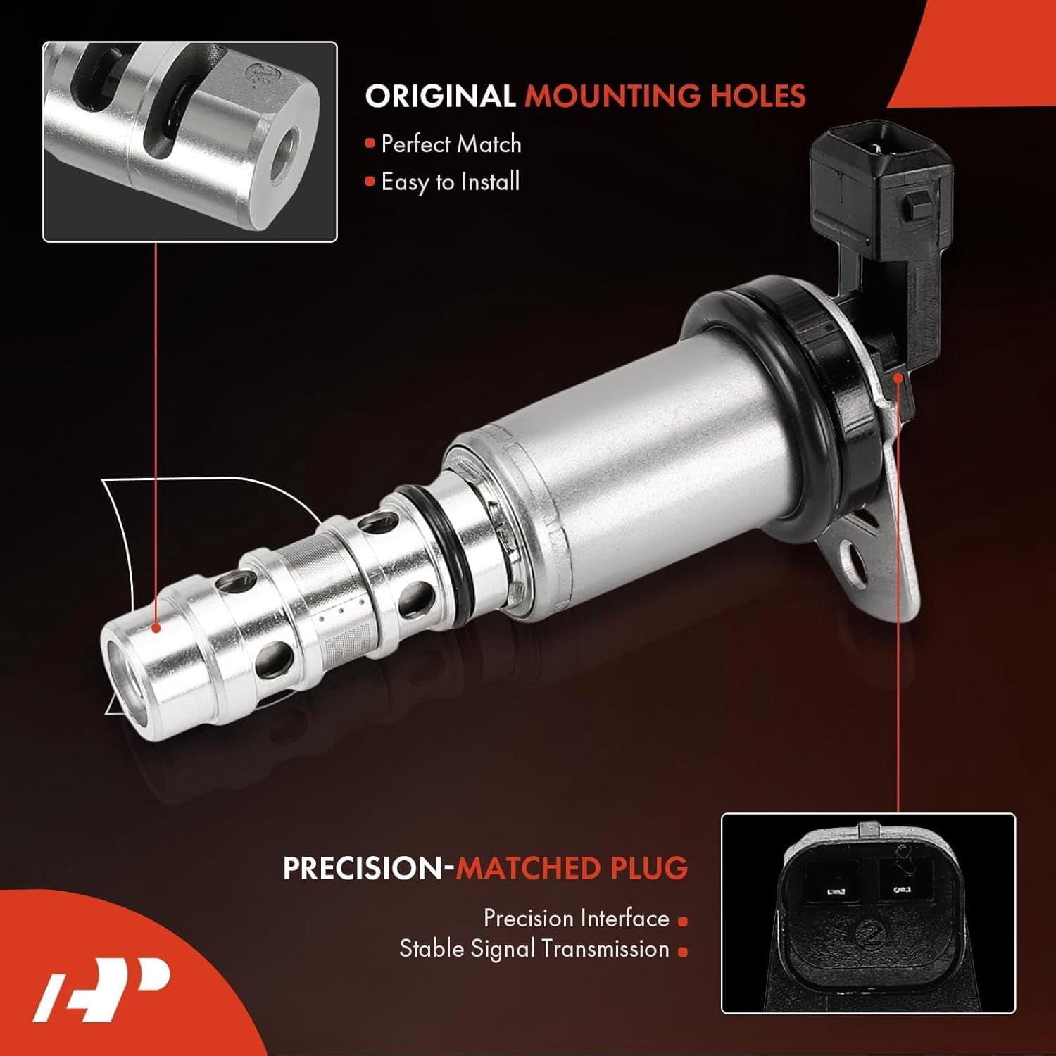 A-Premium Exhaust Engine Variable Valve Timing (VVT) Solenoid Compatible with BMW M3 2008-2013, 4.0L, Replace# 11367841700, 9111367838467