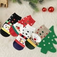thumbnail image 4 of 4 pares novedad calcetines al tobillo navidad calcetín corto cálido de estrellas Hugo Calcetines de dibujos animados para mujer, 4 of 8