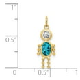 thumbnail image 2 of Finest Gold 14K Yellow Gold December Boy Birthstone Charm, 2 of 2