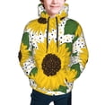 thumbnail image 5 of Kll Unisex Kids Boys Girls Hooded Pocket Pullover Hoodies-Sunflowers, 5 of 9