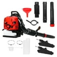 thumbnail image 2 of Floseru 75.6CC Backpack Gas Powered Leaf Blower 900 CFM 5 HP 4-Cycle Grass Lawn Blower Air Cooling, Low Vibration and Ergonomic Design for Outdoor Gard Yard Cleaning and Snow Removal, 2 of 8