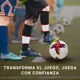 thumbnail image 4 of Balón Fútbol No.5 Híbrido Termosellado Blanco Rojo con Bomba Infladora, 4 of 9