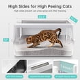thumbnail image 4 of Caja de arena para gatos WooFigo de acero inoxidable XL para grandes felinos, 4 of 7