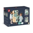 thumbnail image 3 of Janod Reverso - Double-Sided Wooden Cooker - Stylish and Interactive Kitchen Playset for Children Aged 3+. Features Sound and Light Induction Plate - Realistic Knobs and 7 Metal Accessories - Perfect, 3 of 9