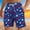 #93-Blue, variant on Mens Big & Tall Red White Blue Star Print Beach Shorts Drawstring Waist Quick Dry Swim Trunks For Summer Holiday XXXL Blue Gifts for Father