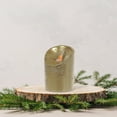 thumbnail image 2 of Bougie Led Scintillante En Cire (Dorée) - Lot De 2, 2 of 4