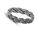 thumbnail image 4 of Ornate Woven Braid Celtic Ring .925 Sterling Silver Band Jewelry Female Male Unisex Size 10, 4 of 4