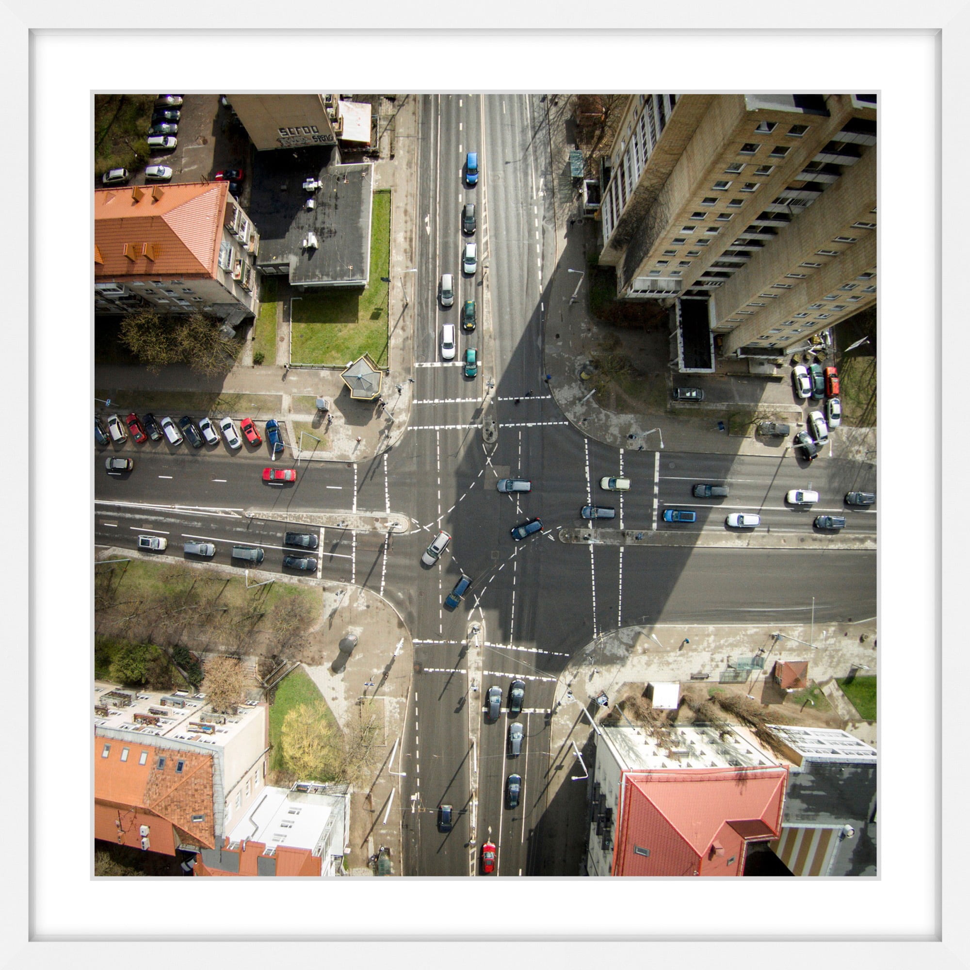 Marmont Hill "Intersection" by Karolis Janulis Framed Painting Print