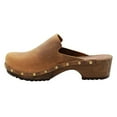 thumbnail image 3 of KLÄGN Elin Wood Open Back Full Grain Oiled Leather Clogs, 3 of 8