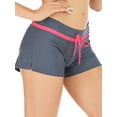 thumbnail image 2 of FUTATA Women's Swim Shorts High Waisted Bathing Suit Bottoms Drawstring Swimsuit Tankini Boy Shorts For Beach Board Surf Water Sports, 2 of 4