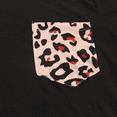 thumbnail image 4 of Defitshape Women's 2 Piece Pajamas Set Printed Summer Short Sleeve Shirts Shorts Set Lightweight Soft Lounge Set Cute Sleepwear Black Leopard Cheetah Large, 4 of 4