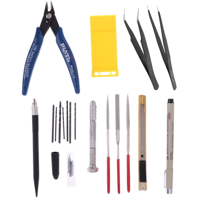 Tachiuwa Ensemble d'Outils de Base Professionnel pour Kits de Construction de Modèles de Voitures pour Modélistes