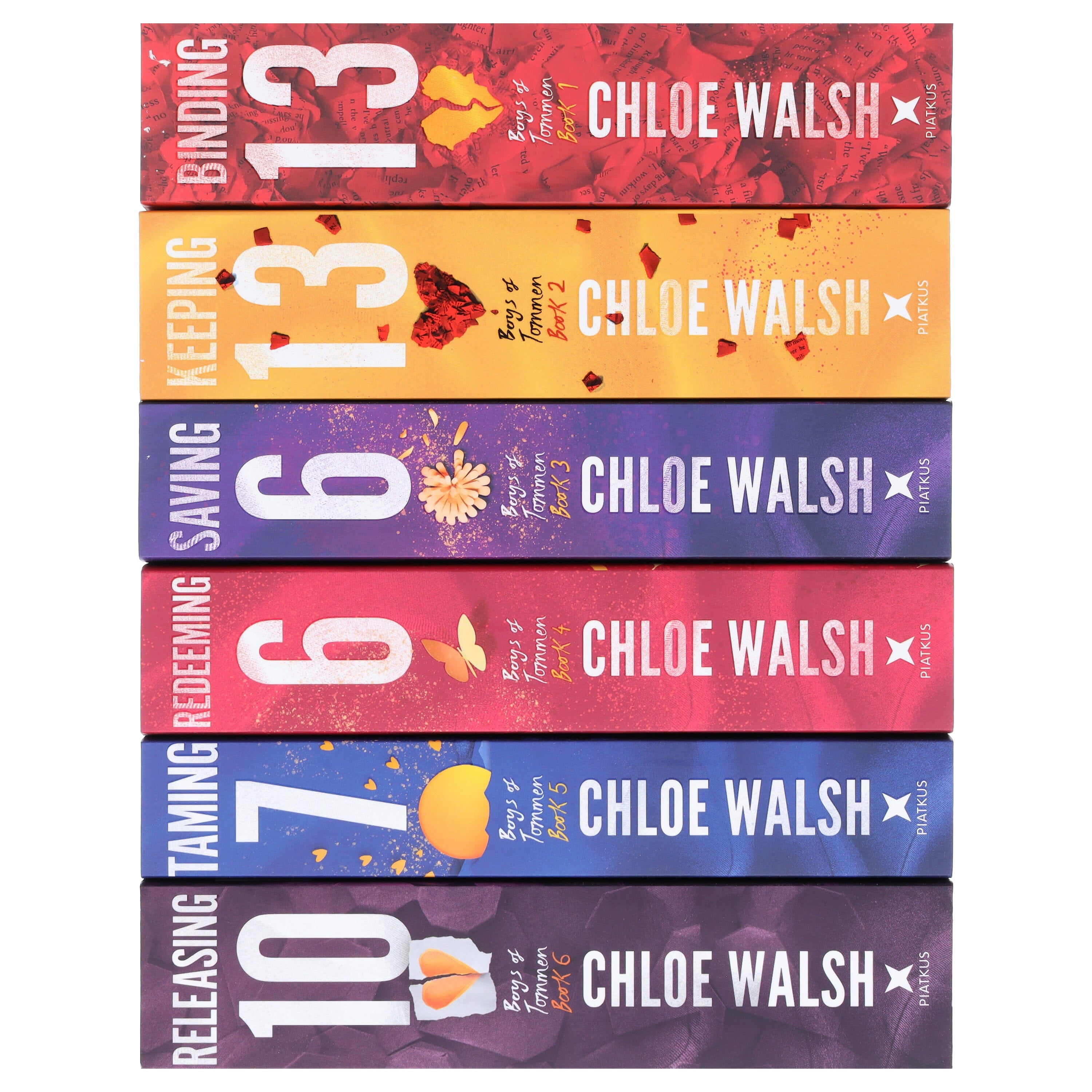Boys of Tommen Complete Series by Chloe Walsh – 6 Book Paperback Collection Set | Romance Fiction Bundle