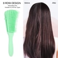 thumbnail image 3 of Cepillo para desenredar el cabello ANGGREK 8 filas 4 peines, 3 of 8