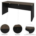 thumbnail image 6 of Pemberly Row 4 Piece L Shaped Computer Desk in Antigua and Black, 6 of 8