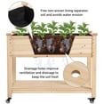 thumbnail image 3 of Yaheetech Raised Garden Bed Planter Box with Wheels for Outdoor, Wood, 3 of 12