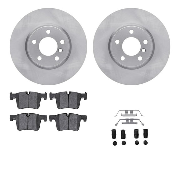 Dynamic Friction Company Front Brake Rotors with 5000 Advanced Brake Pads includes Hardware 6512-31703