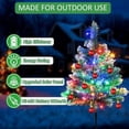 thumbnail image 2 of 4-Pack Upgraded Solar Christmas Garden Pathway Lights - Waterproof Outdoor Christmas Tree Decorations with 8 Lighting Modes for Yard, Lawn, Pathway, or Grave, 2 of 5