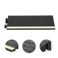 thumbnail image 3 of SHISUYAN Robot Climbing Ramps With Glowing Strip Rubber Small Ramp Car Slope Ramp Driveway Curb Ramp For Loading Dock Garage Scooter Bike Motorcycle Wheelchair Black 30x5cm, 3 of 8