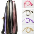 thumbnail image 5 of 20 Pcs Colored Party Highlights Clip in Hair Extensions for Girls Multi-colors Straight Hair Synthetic HairpiecesC, 5 of 5