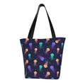 thumbnail image 2 of Kdxio Sea Jellyfish Women Reusable Grocery Bags Foldable Ripstop,Reusable Shopping Bags for Shopping,Gym,Gift, 2 of 7