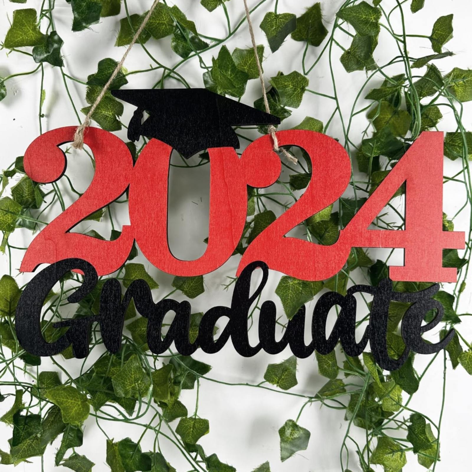 Contemporary Decor 2024 Graduation Ornaments Wood Sign 2024 Graduation ...