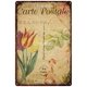 thumbnail image 1 of Vintage Tin Sign Tulip Flower Poster Plaque Coffee Bar Club Farm Flower Cluster Metal Painting Decor Tin Painting 8x12inch, 1 of 5