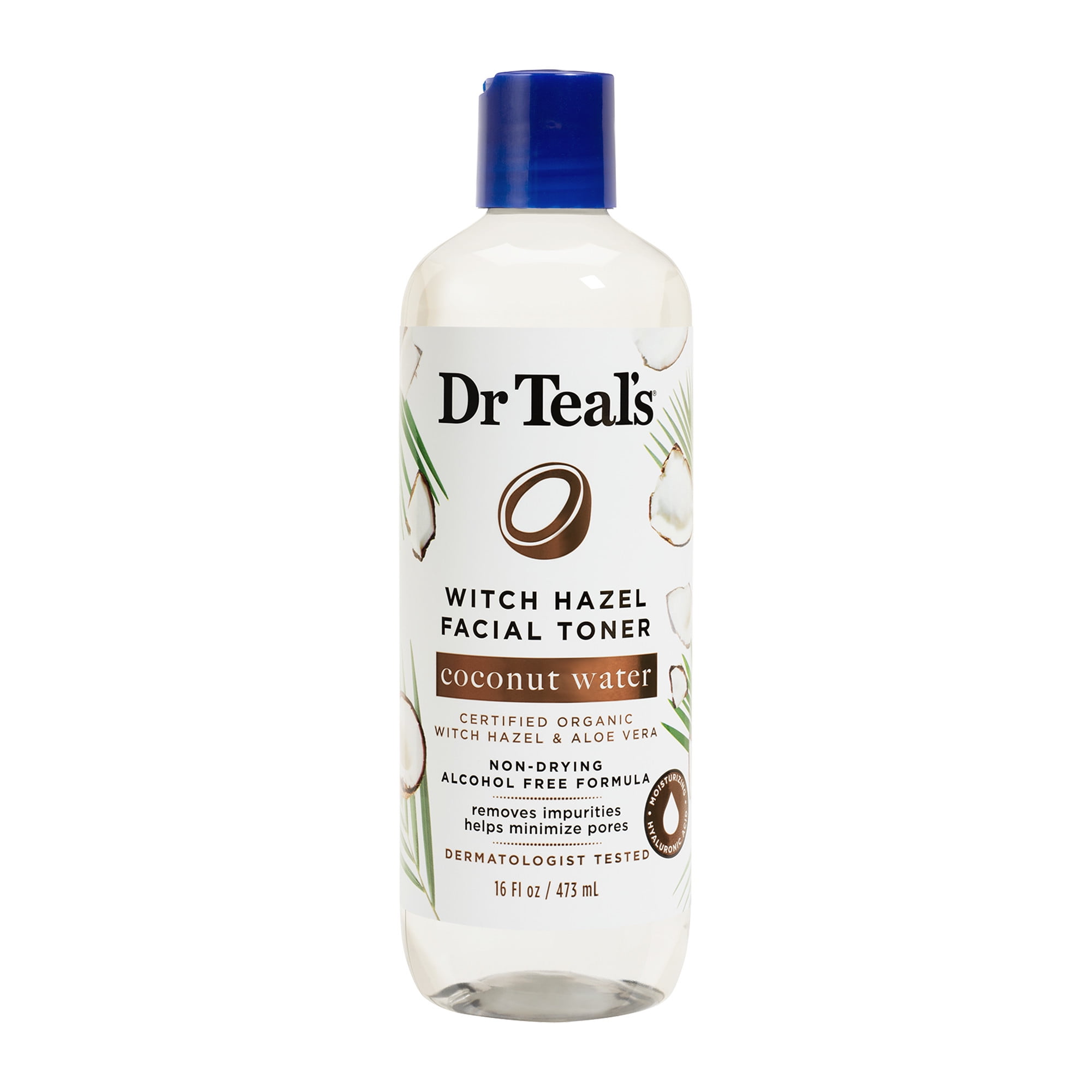Dr Teal’s Witch Hazel Facial Toner, Coconut Water, 16 fl oz