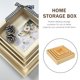 thumbnail image 5 of Caja de almacenamiento de madera para el hogar, 4 unidades, organizador de escritorio, diseño cuadrado, caja de regalo, 5 of 8