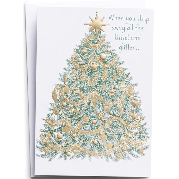 DaySpring Christmas Cards Tree to Cross Premium 5-Panel 18 Count