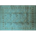thumbnail image 1 of Ahgly Company Indoor Rectangle Oriental Light Blue Traditional Area Rugs, 3' x 5', 1 of 4
