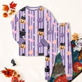 thumbnail image 5 of CAICJ98 Halloween Pajamas Toddler Girl Pumpkin Ghost Boys Pajamas Pjs Sets Kids 2 Piece Long Sleeve Soft Cotton Sleepwear (2-3 T,Light Purple), 5 of 9