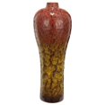thumbnail image 1 of Benzara BM180998 Beautifully Textured Ceramic Vase, Red & Yellow, 1 of 1