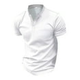 thumbnail image 4 of Shirts for Men Slim Fit Short Sleeve Golf Shirts Fashion Casual Buttons Lapel Business Casual Shirt, 4 of 4
