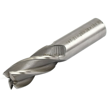 21mm Cutting Diameter Straight Shank 4 Flutes End Mill Milling