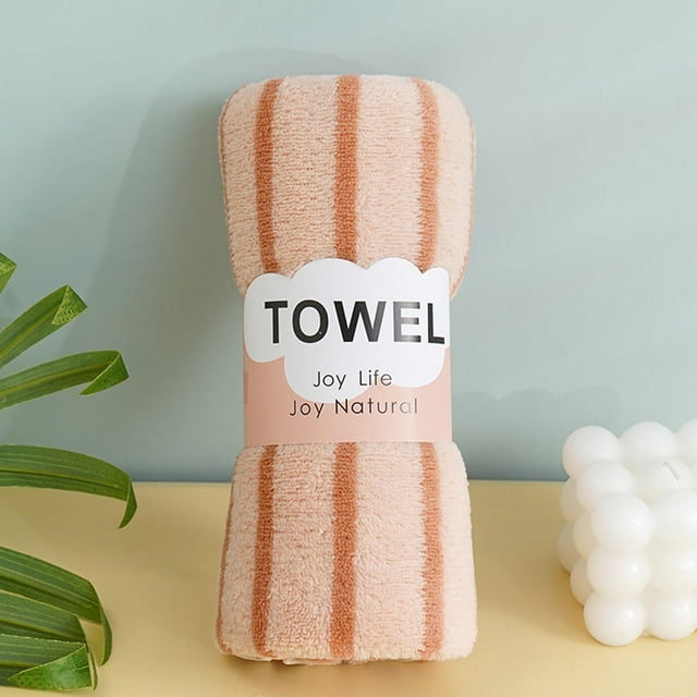 Xihbxyly Toalla de Terciopelo Absorbente, Diseño de Rayas Coloridas, Suave y de Alta Absorción, Ligera para Baño, Gimnasio y Spa, Fácil de Limpiar, Tamaño 30 X 60 Cm, Juego de 1 Toalla.