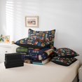 thumbnail image 6 of jejeloiu 3D Library Books 7 Pieces Bedding Comforter Set,Western Magical Mysterious Full Bedding Set For Boys Kids Reversible, 6 of 8