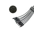 thumbnail image 2 of Solar Panel Connector Y Branch Cable Connection Adapter Waterproof Plug Kit M/F(1 to 4 MC4 Adapter), 2 of 2