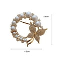 thumbnail image 5 of harmtty Delicate Small Brooch Pin Gift Faux Pearls Rhinestones Butterflies Brooch Costume Accessories, 5 of 8