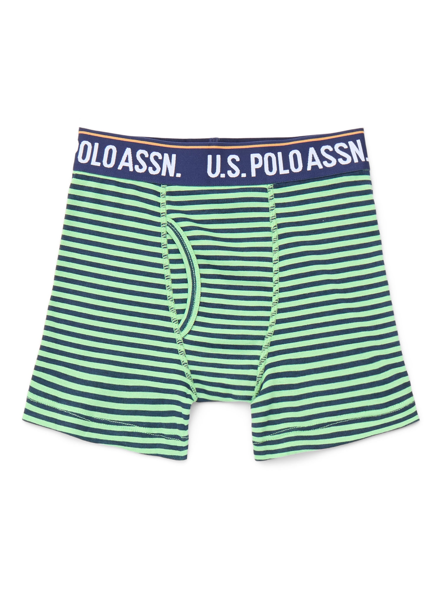 U.S. Polo Assn. Boys Cotton Tagless Underwear Boxer Briefs, 5- Pack, Sizes (S-XXL)