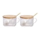 thumbnail image 2 of 2 vasos de vidrio reutilizables, transparentes, bonitos, para leche, zumo B, 2 of 9