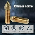 thumbnail image 4 of 10Pcs 3D Printer Nozzle Kit Compatible with K1 0.4mm Brass High Flow Printing Nozzles Set Heat-Resistant High Speed Nozzles Stable Nozzles for 3D Printer, 4 of 7