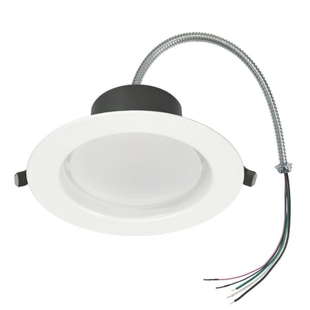 

Maxxima 4 in. Recessed Commercial LED Downlight Selectable Color Temperature / Wattage Up To 1100 Lumens ETL Listed 0-10V Dimmable