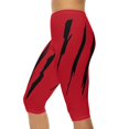 thumbnail image 6 of Effete Feline Claw Marks Scratch Women Capri Leggings (AOP), 6 of 7