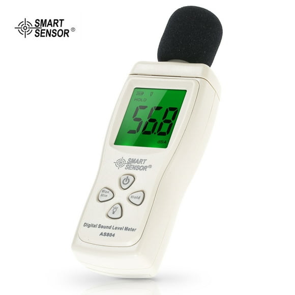 SMART SENSOR Mini Sonomètre Numérique Affichage LCD Mesureur de Bruit Appareil de Mesure de Décibels 30-130dBA