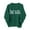 Green, variant on Women's Crewneck Valentine's Day Sweatshirt, Love Print Long Sleeve Pullover 100% Polyester Casual Fashion Top for Women XS - XL