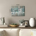 thumbnail image 3 of Teal Wall Art Family Wall Decor for Living Room Together We Have It All Poster Teal Kitchen Decor Inspirational Quotes Canvas Prints Farmhouse Bathroom Decor Bedroom Artwork Home Decoration 12x16", 3 of 6