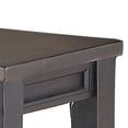 thumbnail image 4 of Pemberly Row Noir Two-Tone Ebony Back and Driftwood Dining Bench Solid wood, 4 of 7